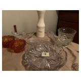 ETCHED PLATE, FOSTORIA ETC.