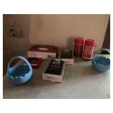 WALL BASKET, BASKET, STAMP SET ETC.