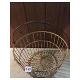 FRUIT PICKERS METAL BASKET WITH COATING AND