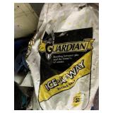 ICE MELT IN TOTE SEVERAL PARTIAL BAGS