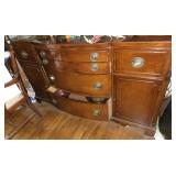MAHOGANY BUFFET - ONE DRAWER COULDN