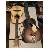 GUITARS AS FOUND BACK LOOSE ON ONE SMENEE OLE