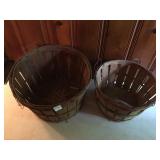 2 BUSHALL BASKETS, LARGE IS 12X18