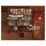 UNION STEEL 3 TIER FISHING TACKLE BOX, WOOD