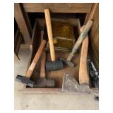 AX, HAMMERS, MALLET, LIGHT COVER, ETC.