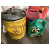 QUAKER STATE MOTOR OIL, GAS CANS, ETC.