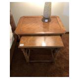 BRANDT NESTING TABLES, 21 H 24 W X 17 D