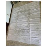 HAND STITCHED TABLECLOTH LACE EDGE 69" X 81"