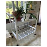 ROLLING HEAVY DUTY PLASTIC TEA CART