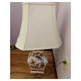 ORIENTAL MOTIF LAMP W/ SHADE 31" H