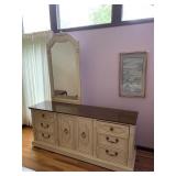 DREXEL DRESSER W/ MIRROR VERY GOOD CONDITION 73"