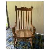 OAK ANTIQUE ROCKER ARROW BACK OPTIONAL LIGHT