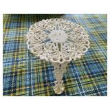 CAST IRON 3 LEG TABLE GRAPE DESIGN 20" ROUND X