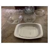 SNACK SET, CORNING CASSEROLE, ETC.