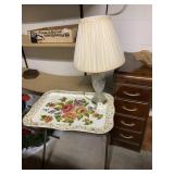 LAMP, TRAY TABLE