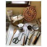 VINTAGE KITCHEN UTENSILS, CREAMER, 2-TIERED