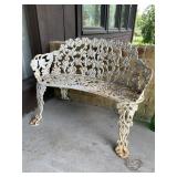 CAST IRON BENCH AND SEAT