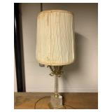 GLASS & METAL LAMP 34" H