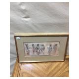 HIBEL PRINT "EN-SUITE" 6 LADIES 13 H X 20 W