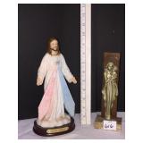 DIVINE MERCY 9" FIGURE ROMAN 2001PELTRO ITALY 8"