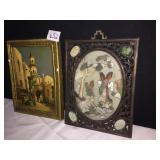 PHOTOGRAPH AT SUN SET OF CHURCH 21.5" X 27" WOOD