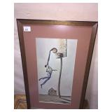 PRINT BY ERNIE BARNES, MAN PLAYING BASKETBALL 27