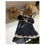 SZ. 7.5" SHOES 1 NEW PAIR, LINEA DONATELLA XL