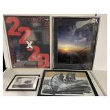 NEW 22X28 POSTER FRAME, FRAMED AIRLINE POSTER,