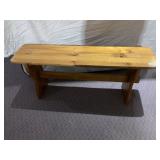 SOLID PINE BENCH, 18HX42LX11D