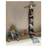 STENCILED STOOL, GLASS COFFEE POT 2 MIXERS NO