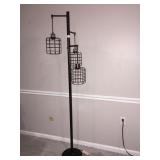 IRON CAGE FLOOR LAMP 72IN H
