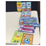 GLIDERS, COLORED PENCILS, ETC.