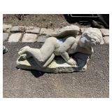 CONCRETE ANGEL GARDEN DÉCOR, 20"