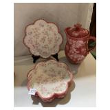 TEMPTATIONS PITCHER W/ LID, BOWL, LINER