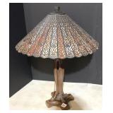BRONZE FINISH LAMP METAL SHADE W/ PAW CENTER 27"