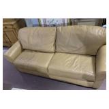 ARHAUS PREMIUM LEATHER SOFA, 87"L, DETACHED