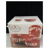 NEW POPCORN BOWLS SET BLAZE RED GLAZED BOWLS