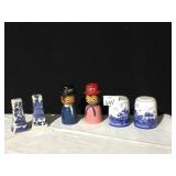 DELFT SALT & PEPPERS, WOOD SALT & PEPPERS