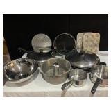 POTS PANS, BUNDT PAN ETC.