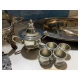 OVAL STERLING TRAY 9" X 6", 3.6 TROY OZ