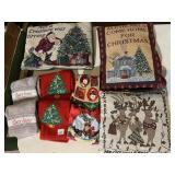 CHRISTMAS TOWELS AND PILLOWS