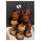 APPLE CENTER PIECE IRON HOLDER 14"