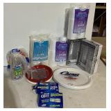 CUPS, SILVERWARE, PLATES