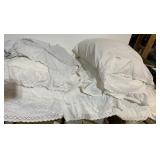 BED SET WITH PILLOWS FULL SZ. SHEET TOP