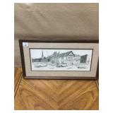 SKETCH PRINT BY NEVIN ROBINSON "BROAD AND BEAVER