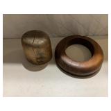 WOOD HAT FORM AND RING