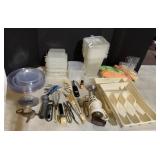 PLASTIC FOOD STORAGE, W. GERMANY SEAL BOTTLE