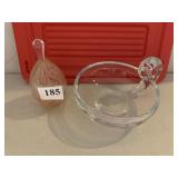 PERFUME WITH STOPPER PINK CRACKLE GLASS CHIP ON