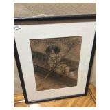 PENCIL DRAWING "THE LITTLE SAILOR BY MRS. IDA