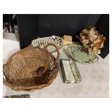 WOVEN BASKETS, COASTERS, ETC.